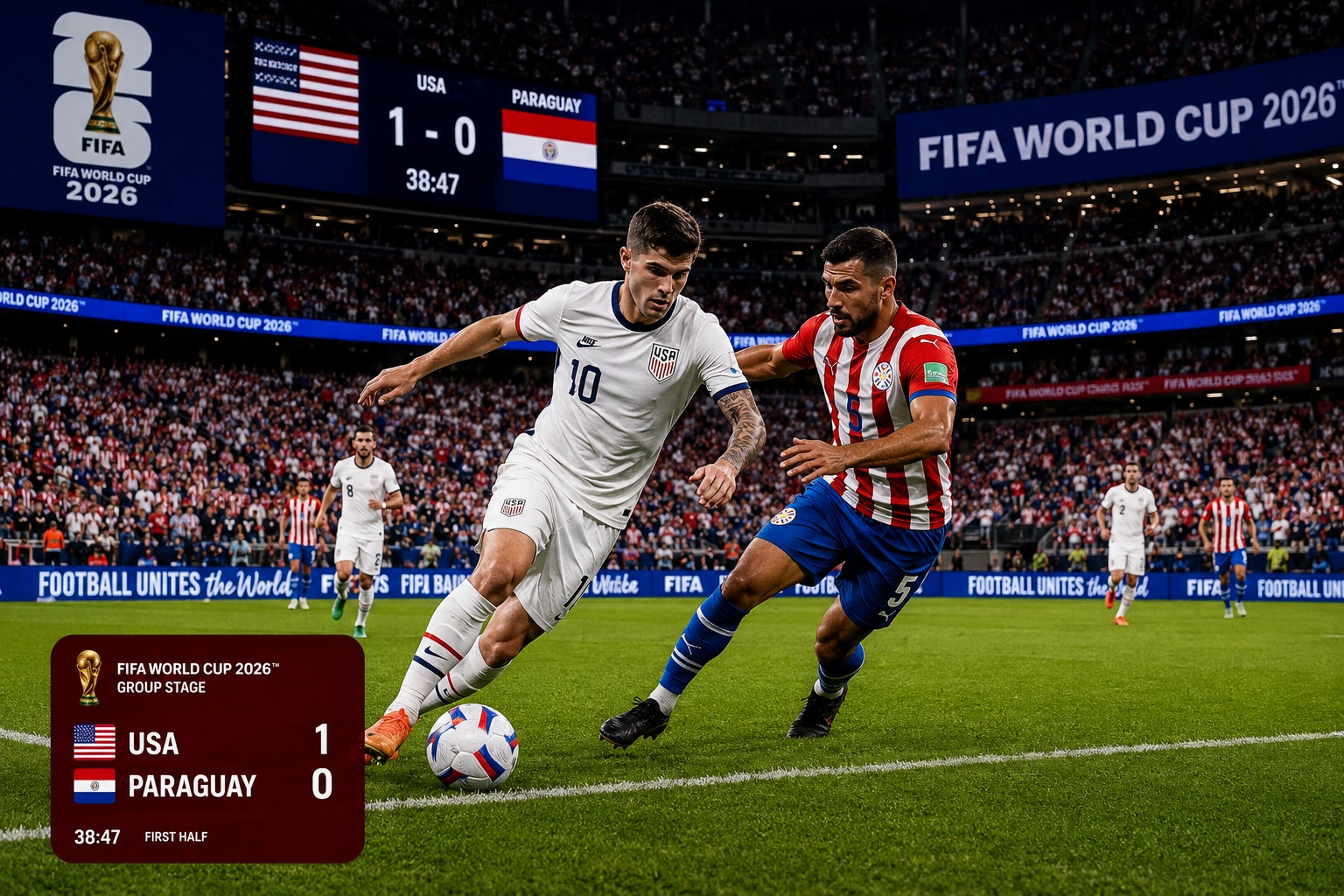 Hasil Amerika Serikat vs Paraguay 2026