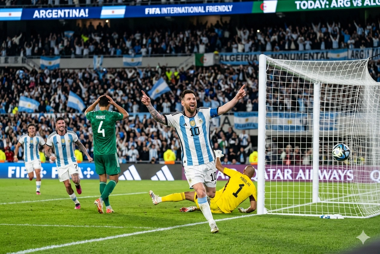Hasil Argentina vs Aljazair 3-0, Lionel Messi Cetak Hattrick di Piala Dunia 2026