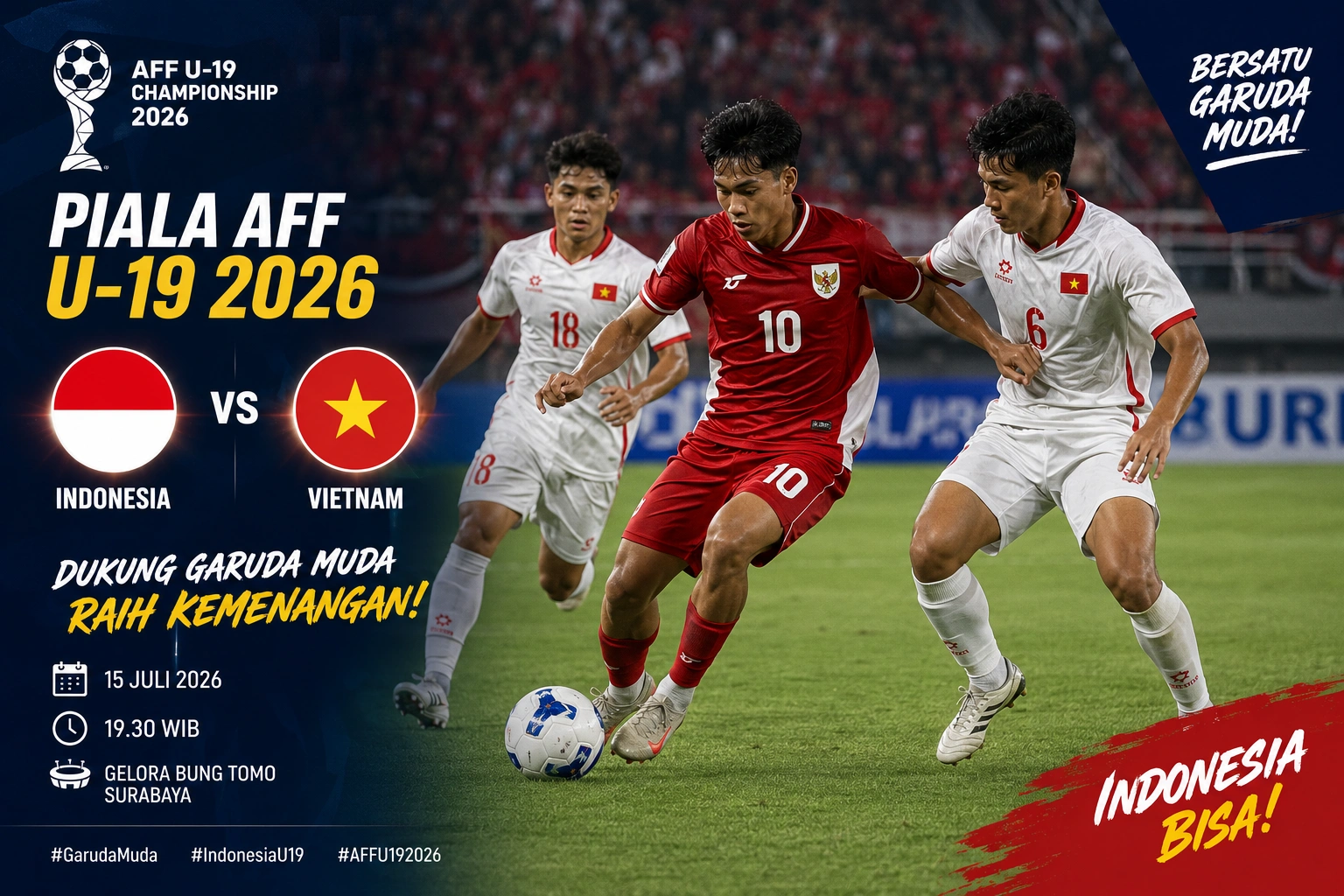 Hasil Indonesia vs Vietnam U-19 2026