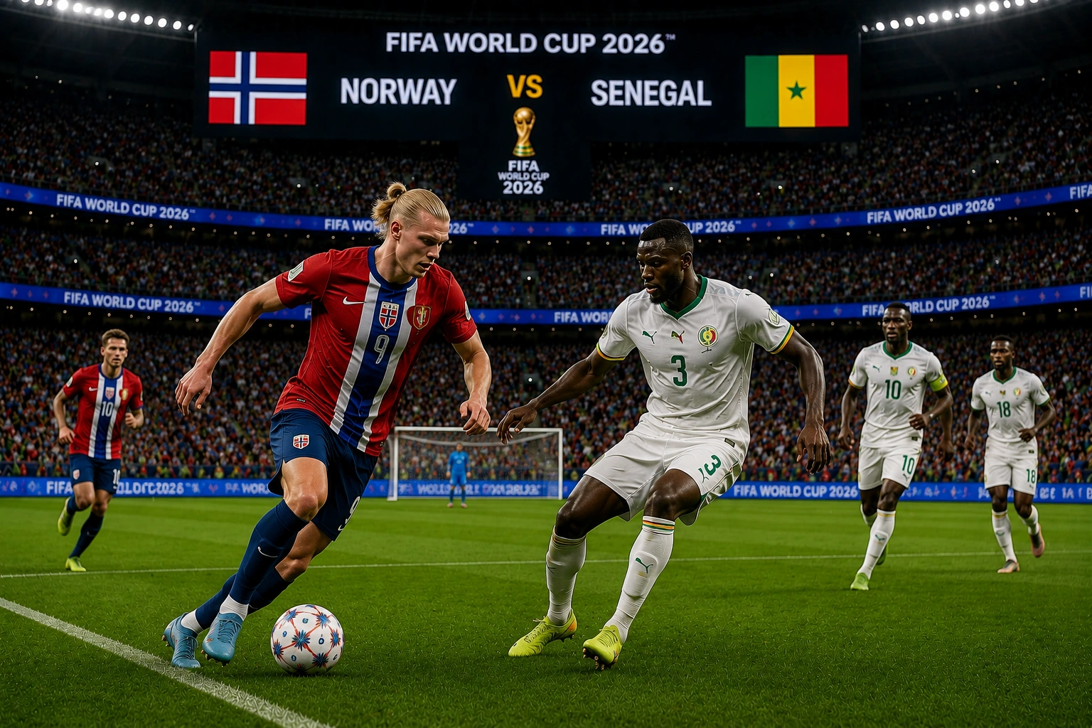 Head to Head Norwegia vs Senegal 2026