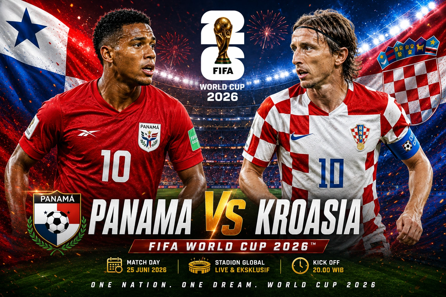 Jadwal panama vs kroasia