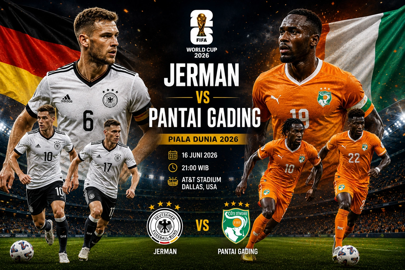 Prediksi skor Jerman vs pantai gading