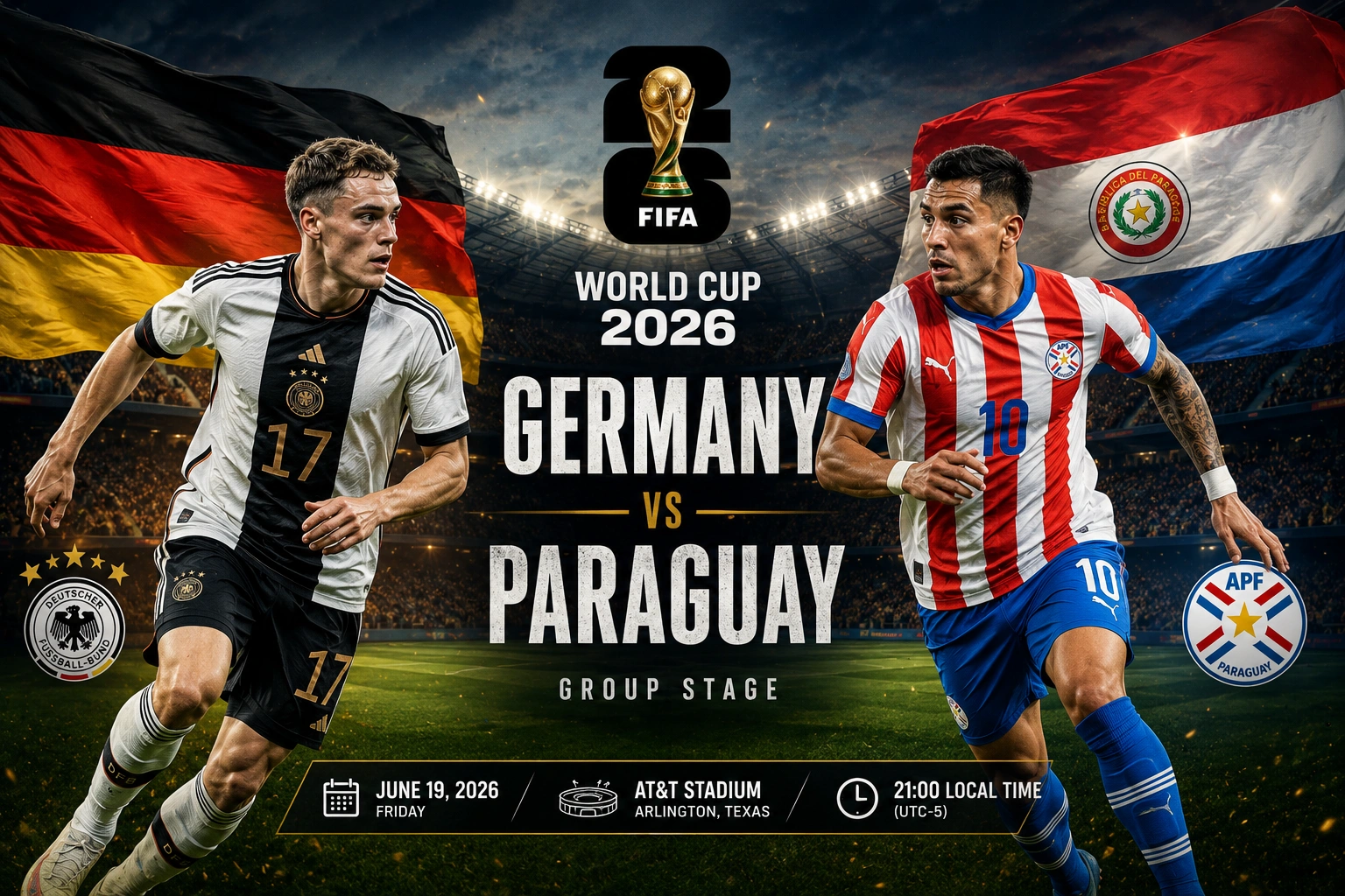 Head to Head dan Prediksi Jerman vs Paraguay 2026, Mampukah Jerman Bantai Paraguay?