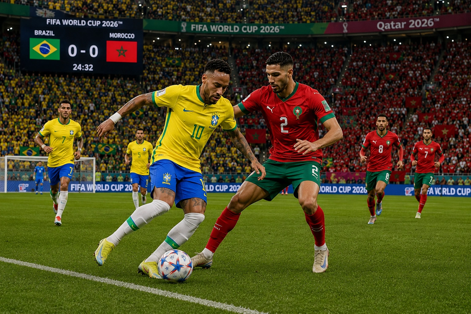 Prediksi skor brasil VS maroko 2026