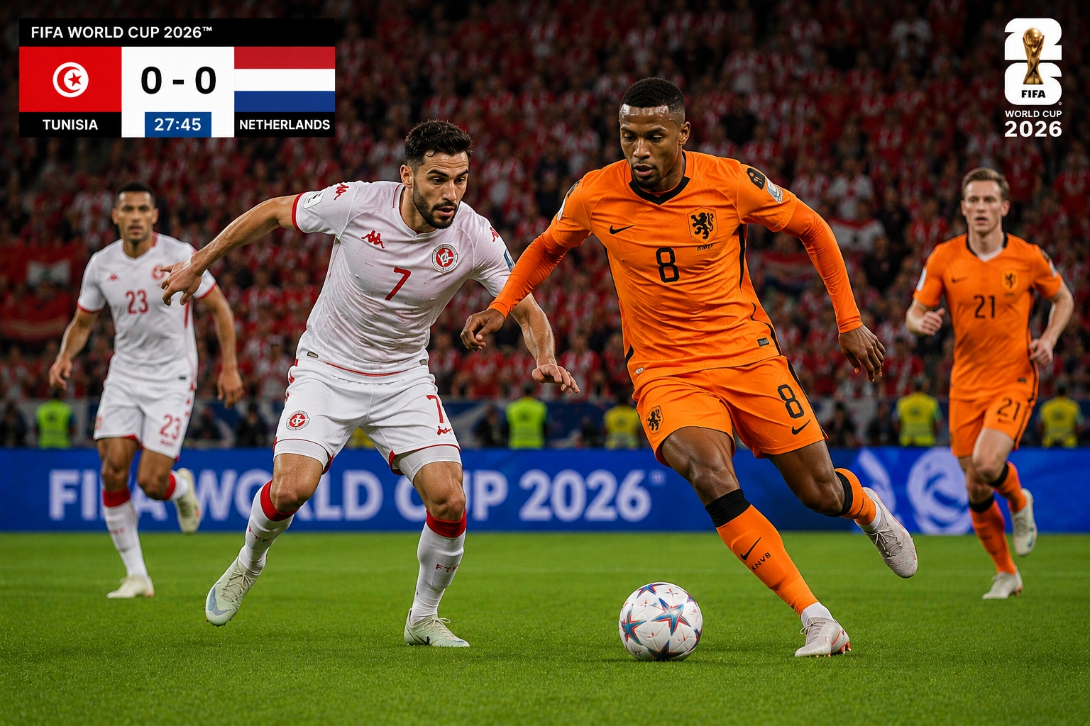 Statistik dan Prediksi Skor Tunisia vs Belanda 2026