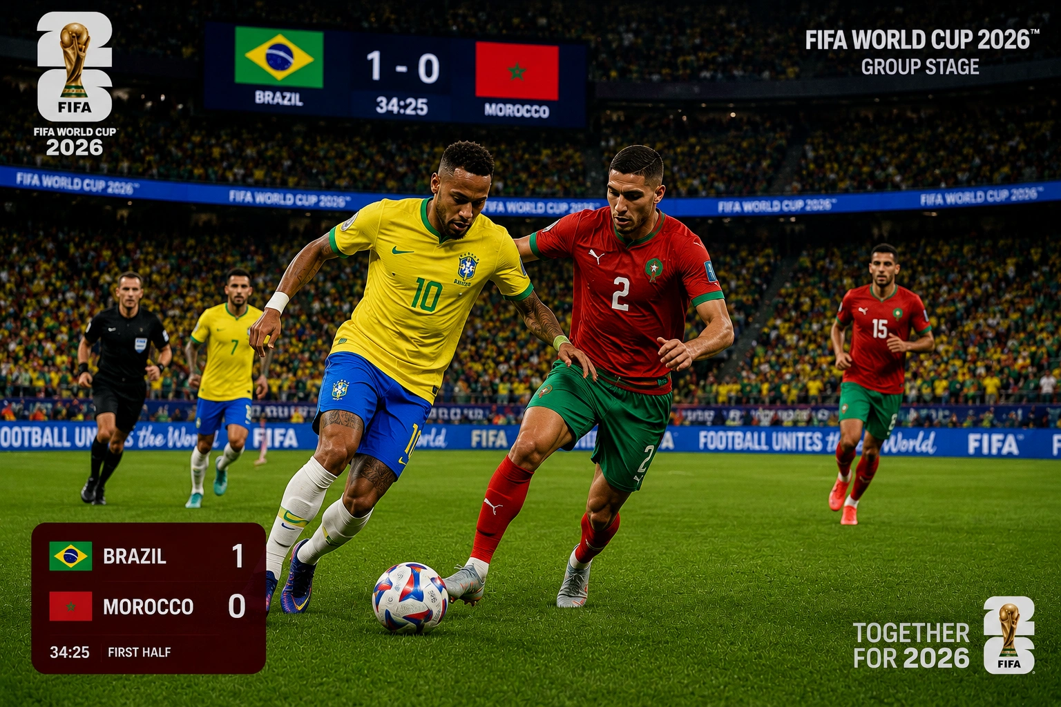 Susunan Pemain Tim Nasional Sepak Bola Brasil vs Tim Nasional Sepak Bola Maroko, Prediksi Starting XI Terbaru 2026