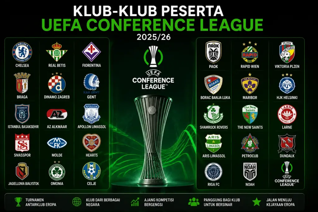 Cara Masuk Liga Konferensi Eropa UEFA, Aturan Musim 2026/2027