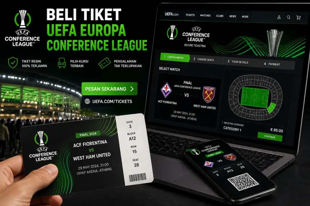 Cara Membeli Tiket UEFA Europa Conference League Resmi