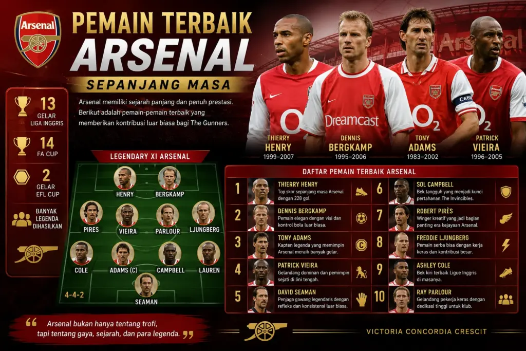 Pemain Terbaik Arsenal Sepanjang Masa