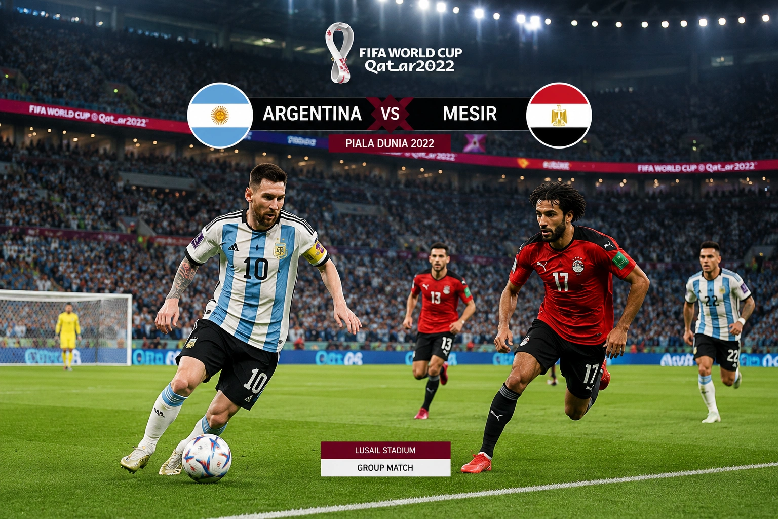 Head to Head dan Prediksi Argentina vs Mesir Piala Dunia 2026