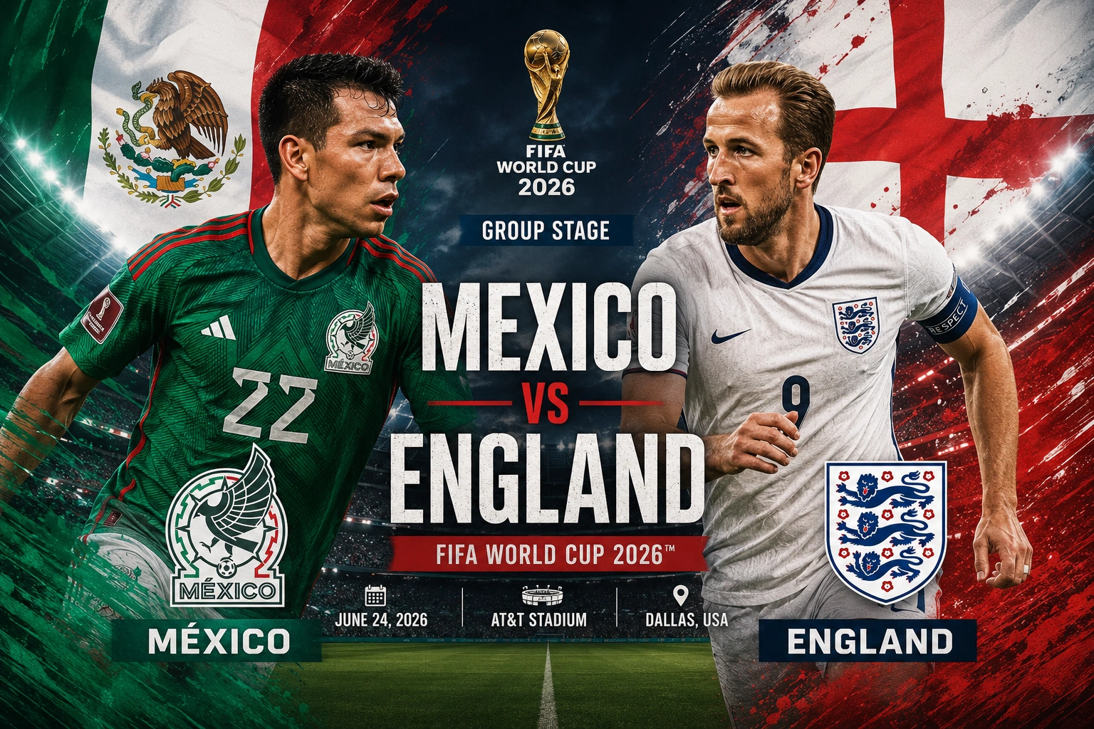 Prediksi Meksiko vs Inggris 2026