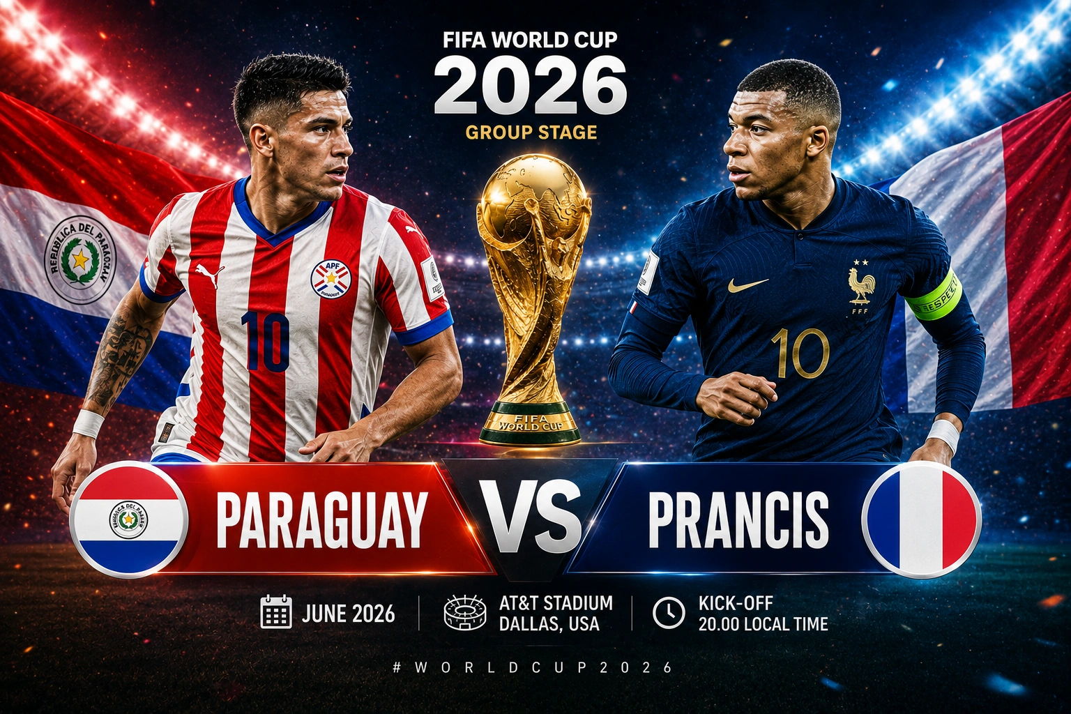Prediksi Paraguay vs Prancis 2026: Skor Akurat, Head to Head dan Lineup Terbaru