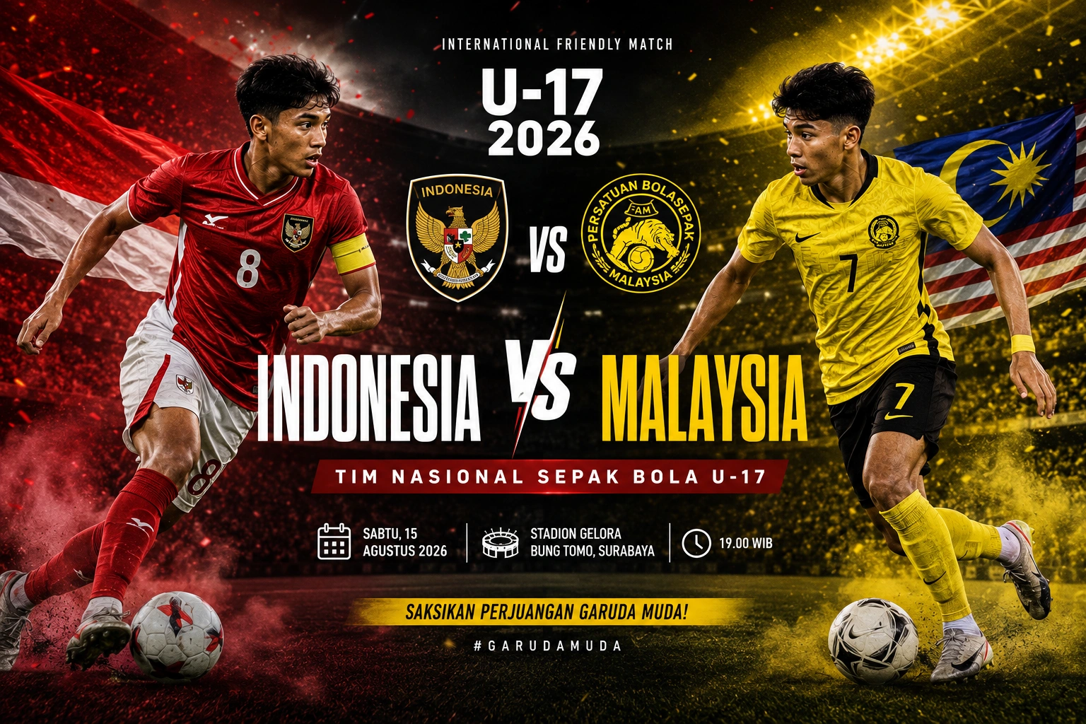 Prediksi Timnas Indonesia U-17 vs Malaysia: Skor, Susunan Pemain, dan Live Streaming