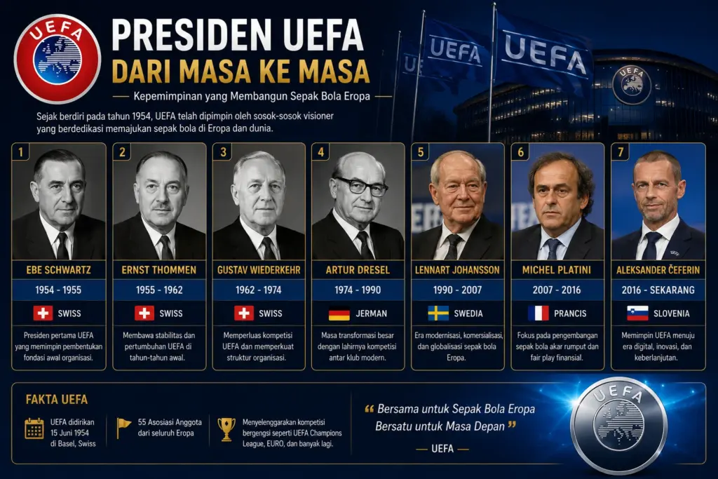 Presiden UEFA dari Masa ke Masa