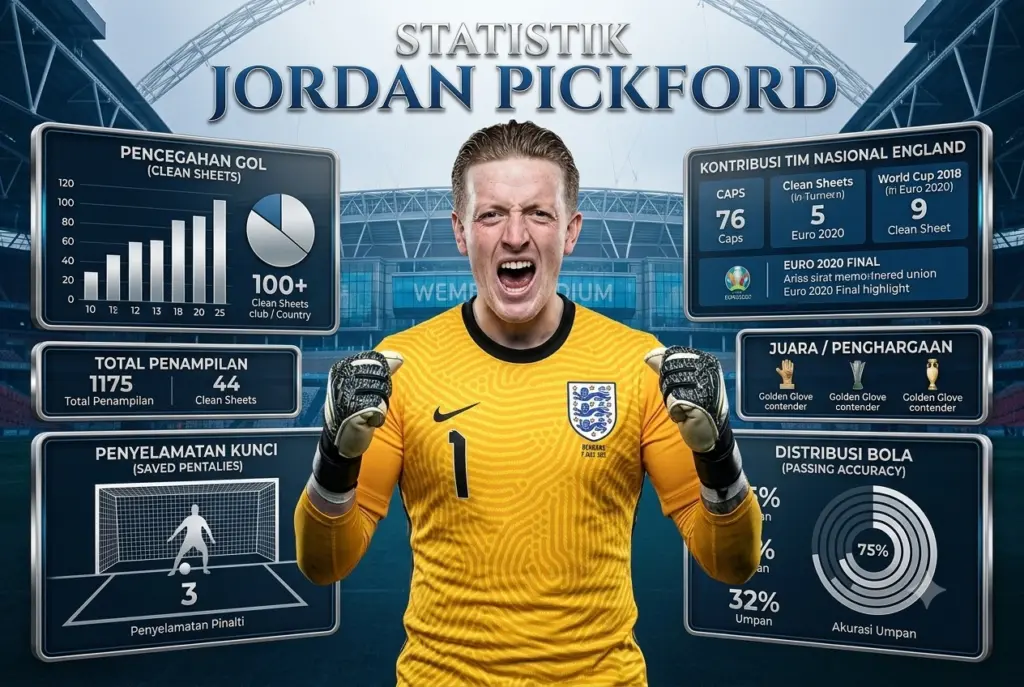 Statistik Jordan Pickford 2026