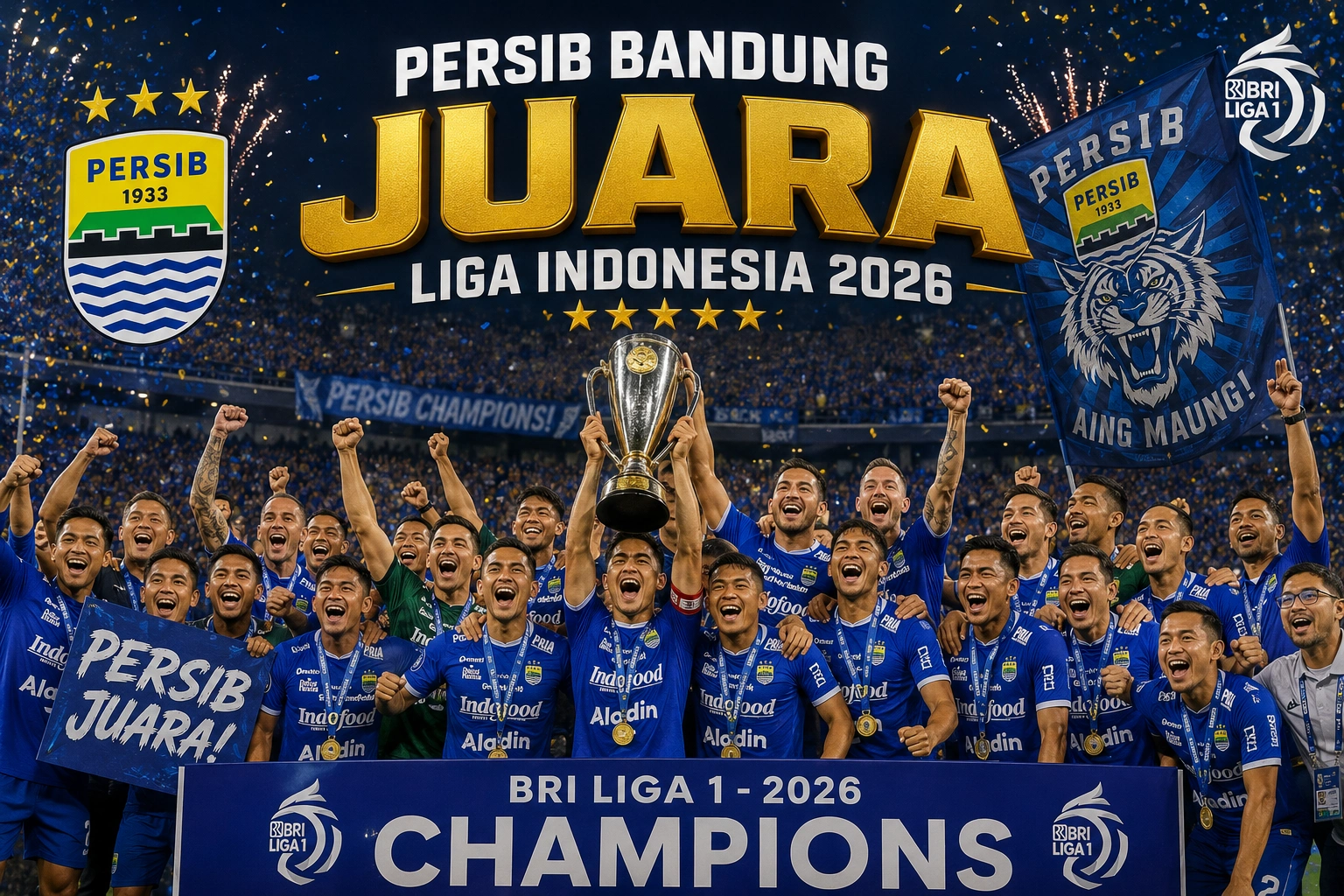 Trofi Persib Bandung Ada Berapa? Daftar Lengkap Gelar Juara Terbaru 2026